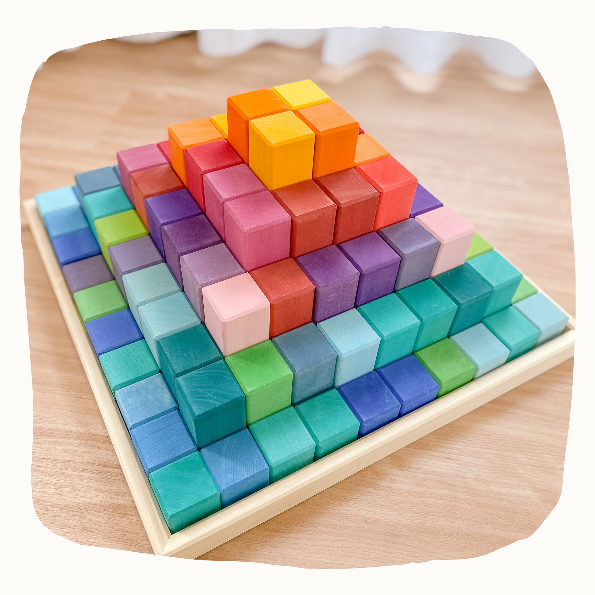 **PRE ORDER** - Rainbow Pyramid Blocks 