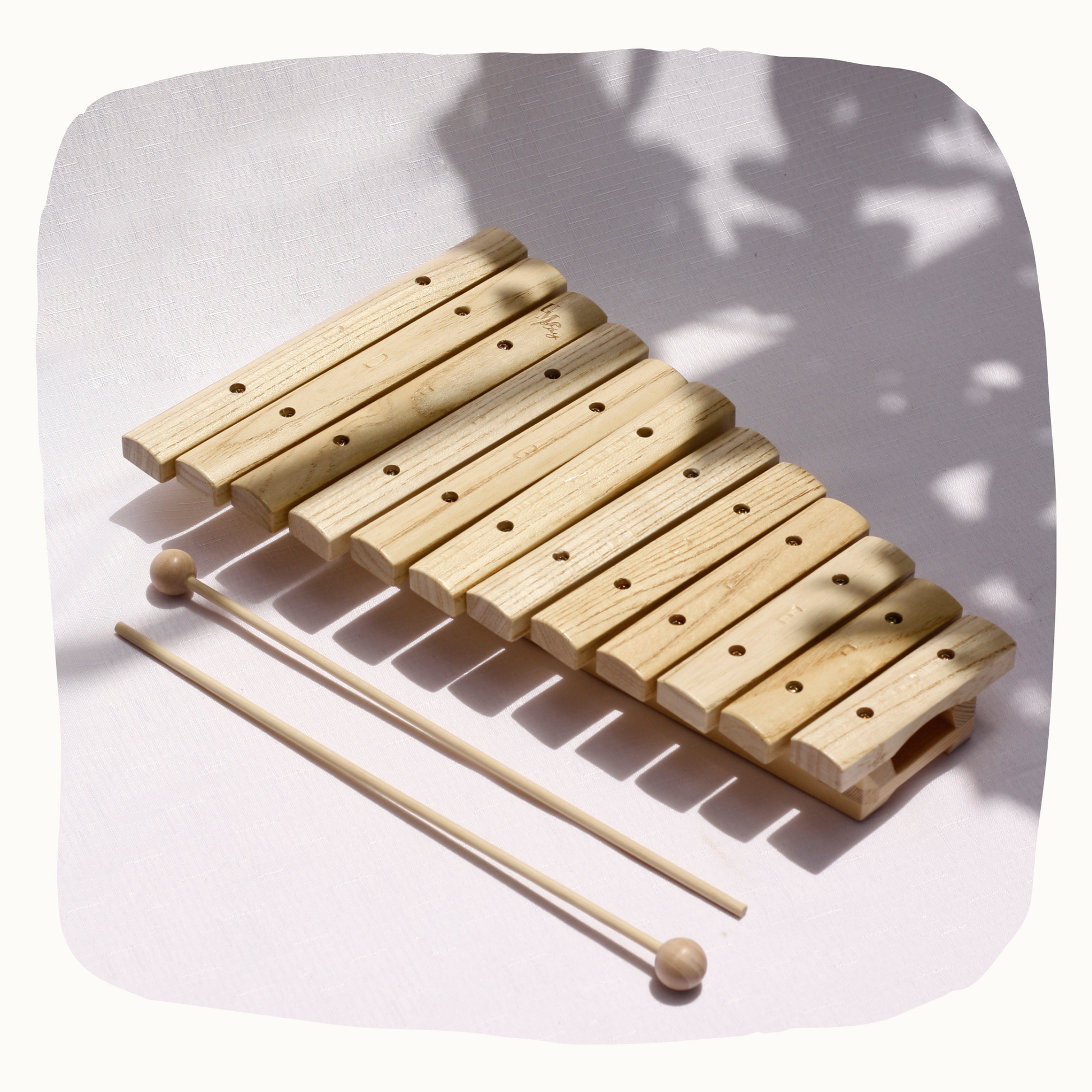 Xylophone, bois, 28 x 18 cm, 12m+